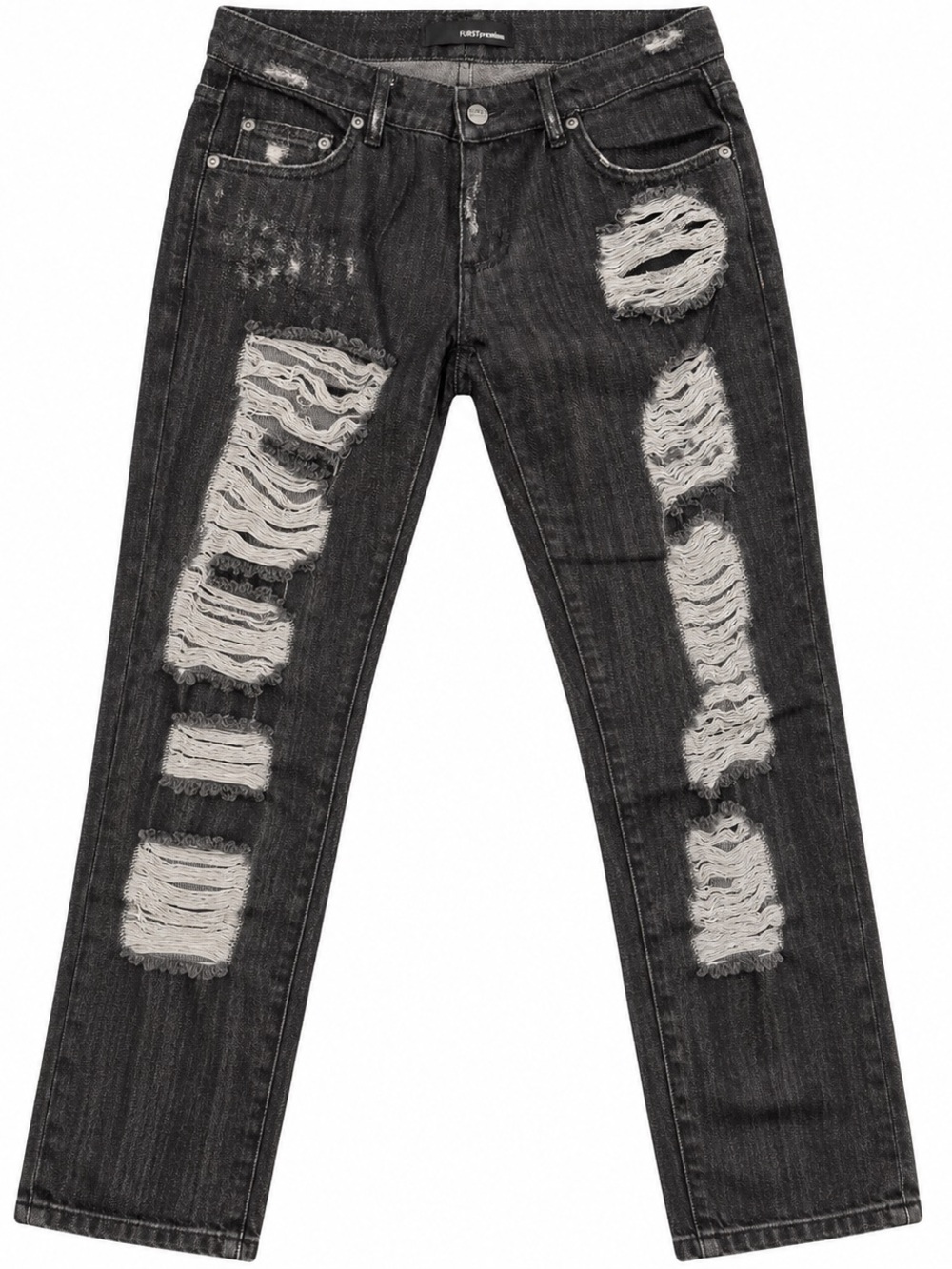 LF Black Distressed Denim Jeans Size 25